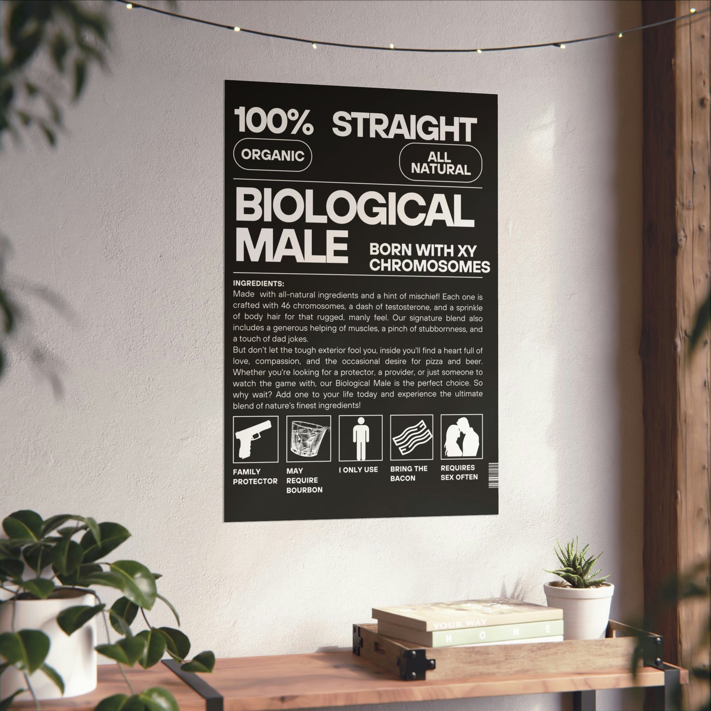 Nature's Finest Blend: The Biological Male Poster