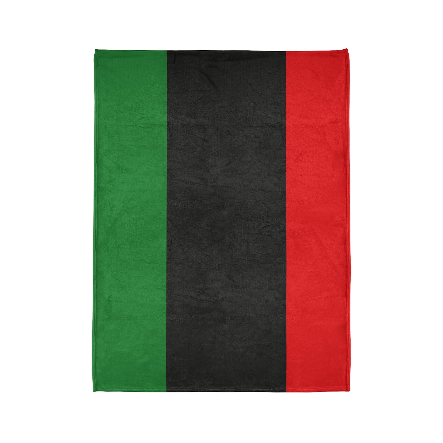 Red Black and Green Throw Cover, Pan African Flag Home Decor