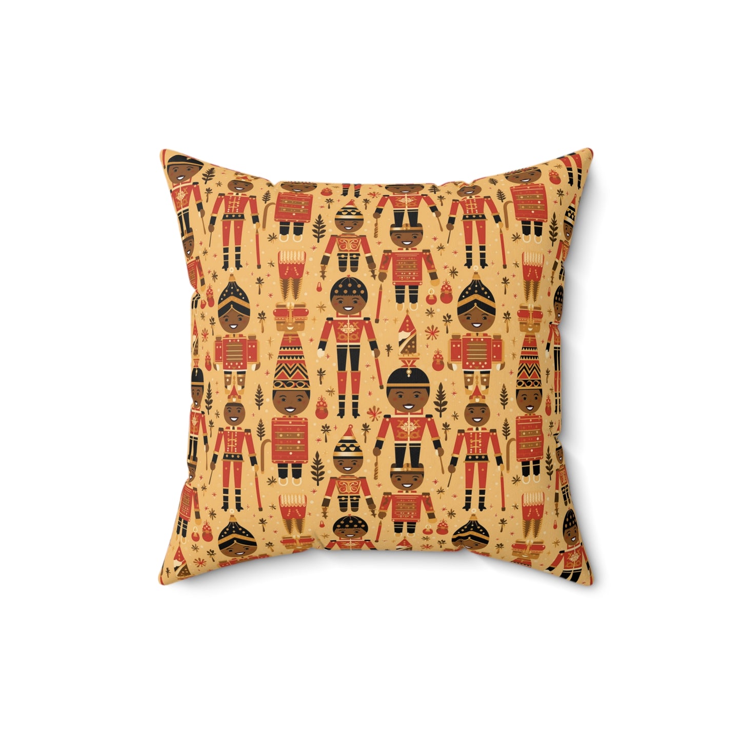 The Black Nutcracker Christmas Ballet Decorative Pillow,  Holiday Afrocentric Pillow