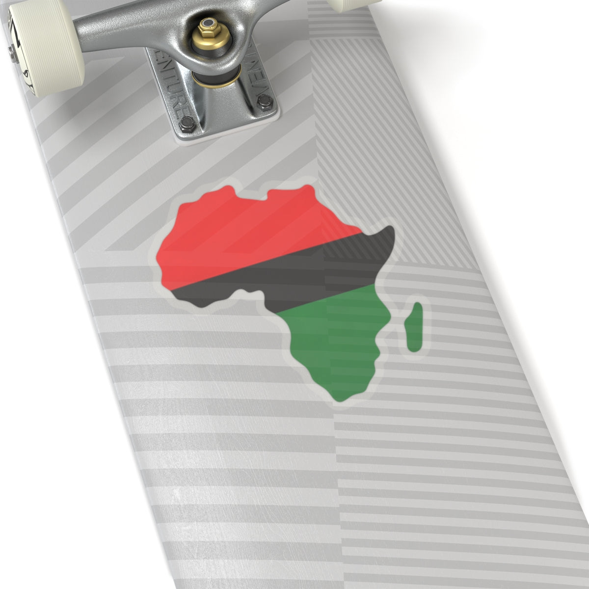 Africa Map Vinyl Sticker, Red Black Green Decal, Garvey Pan African Decor