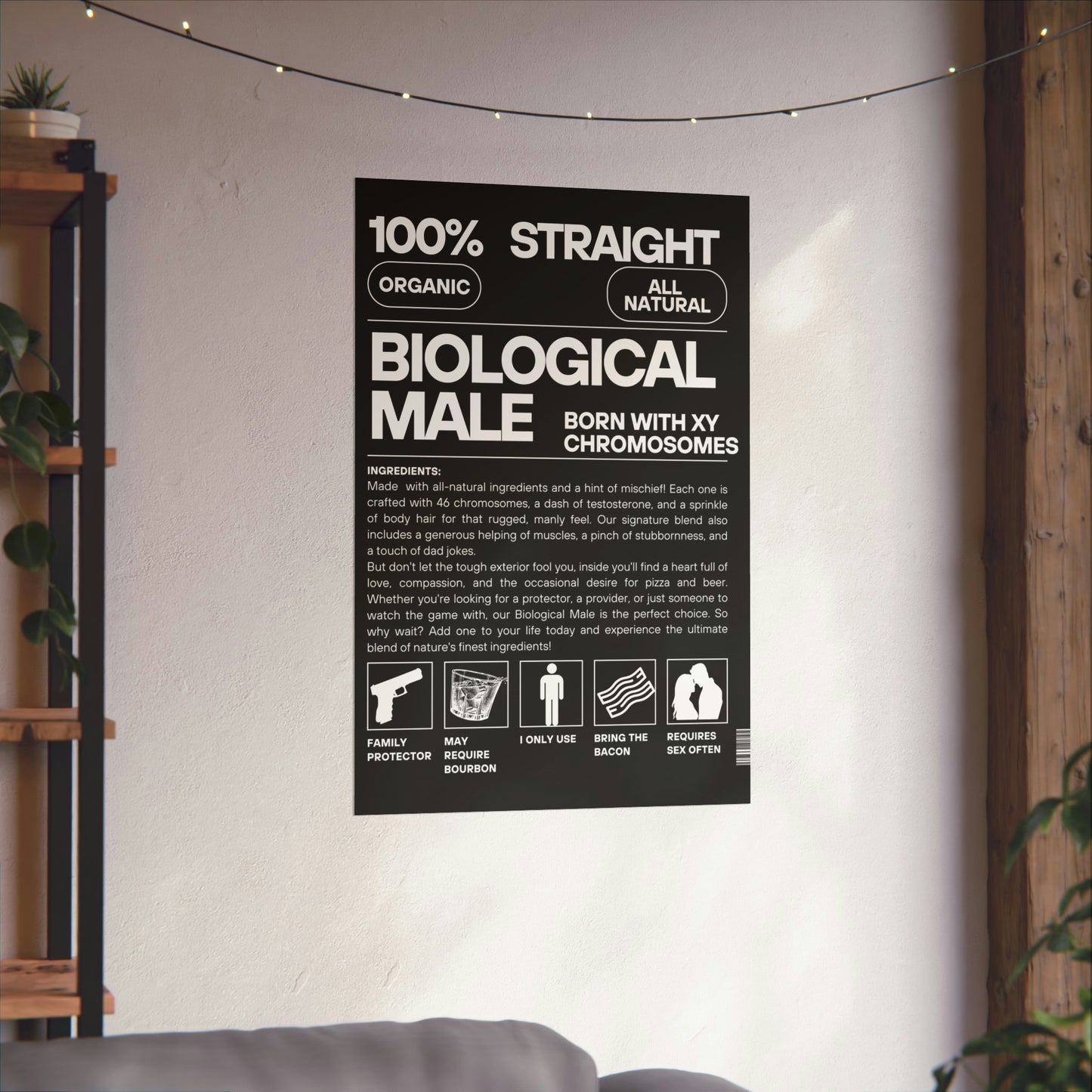 Nature's Finest Blend: The Biological Male Poster