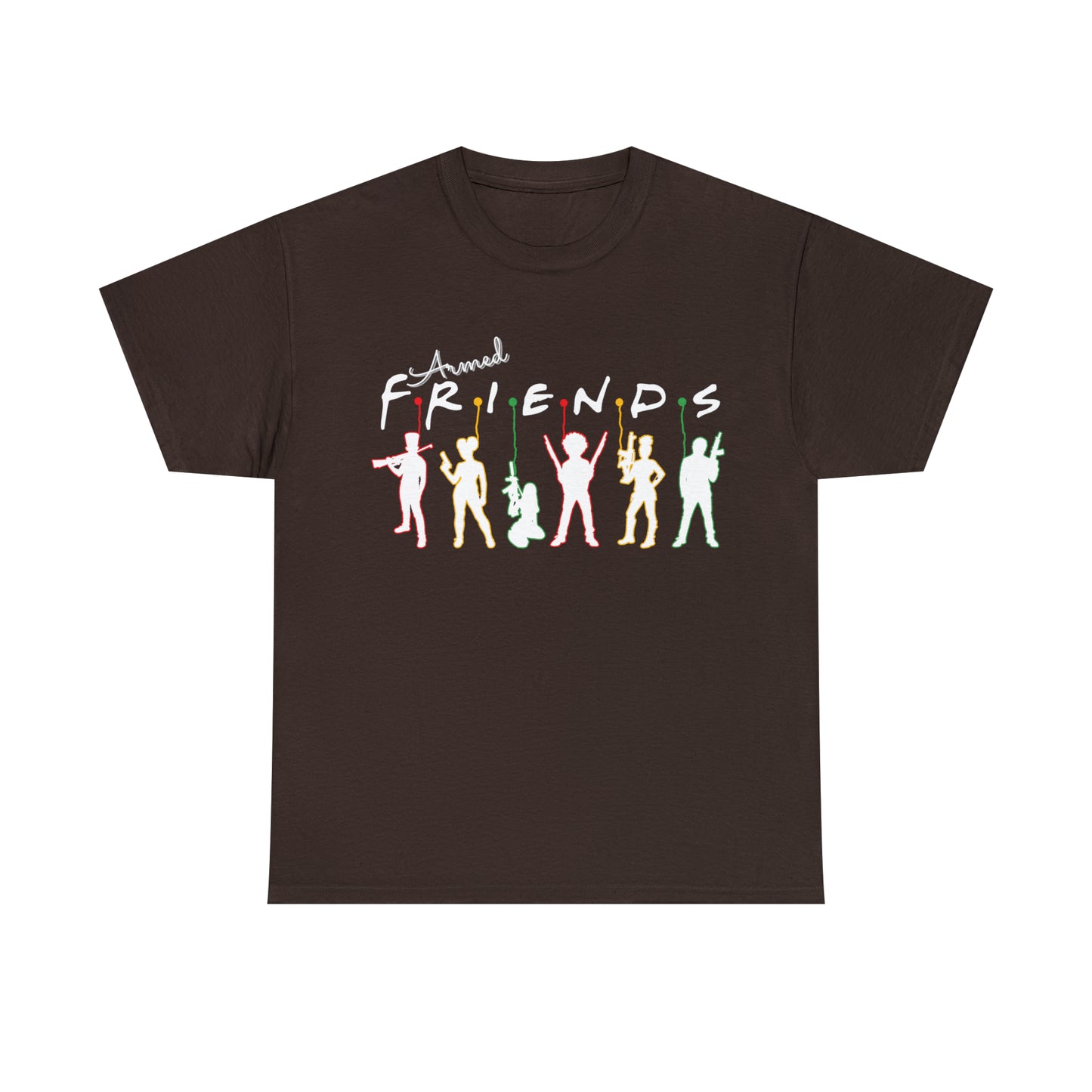 Armed Friends Unisex Cotton T-Shirt, 2nd Amendment Friends Who Shoot Together T-Shit