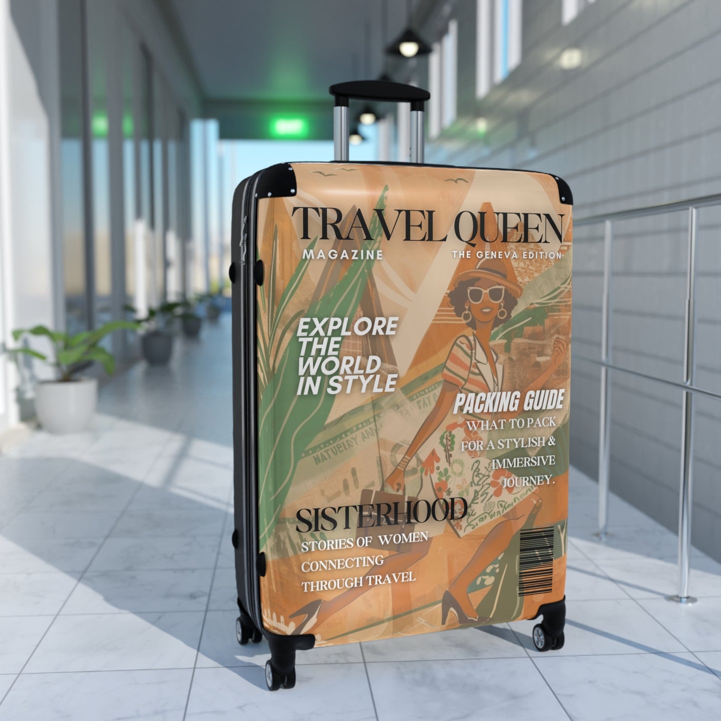 Customizable Travel Queen Rolling Luggage -Personalized Travel Bag