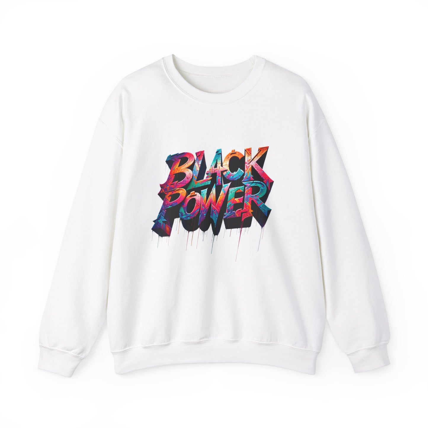 Black Power Paint Dripping Unisex Sweatshirt, Black History Month Sweater