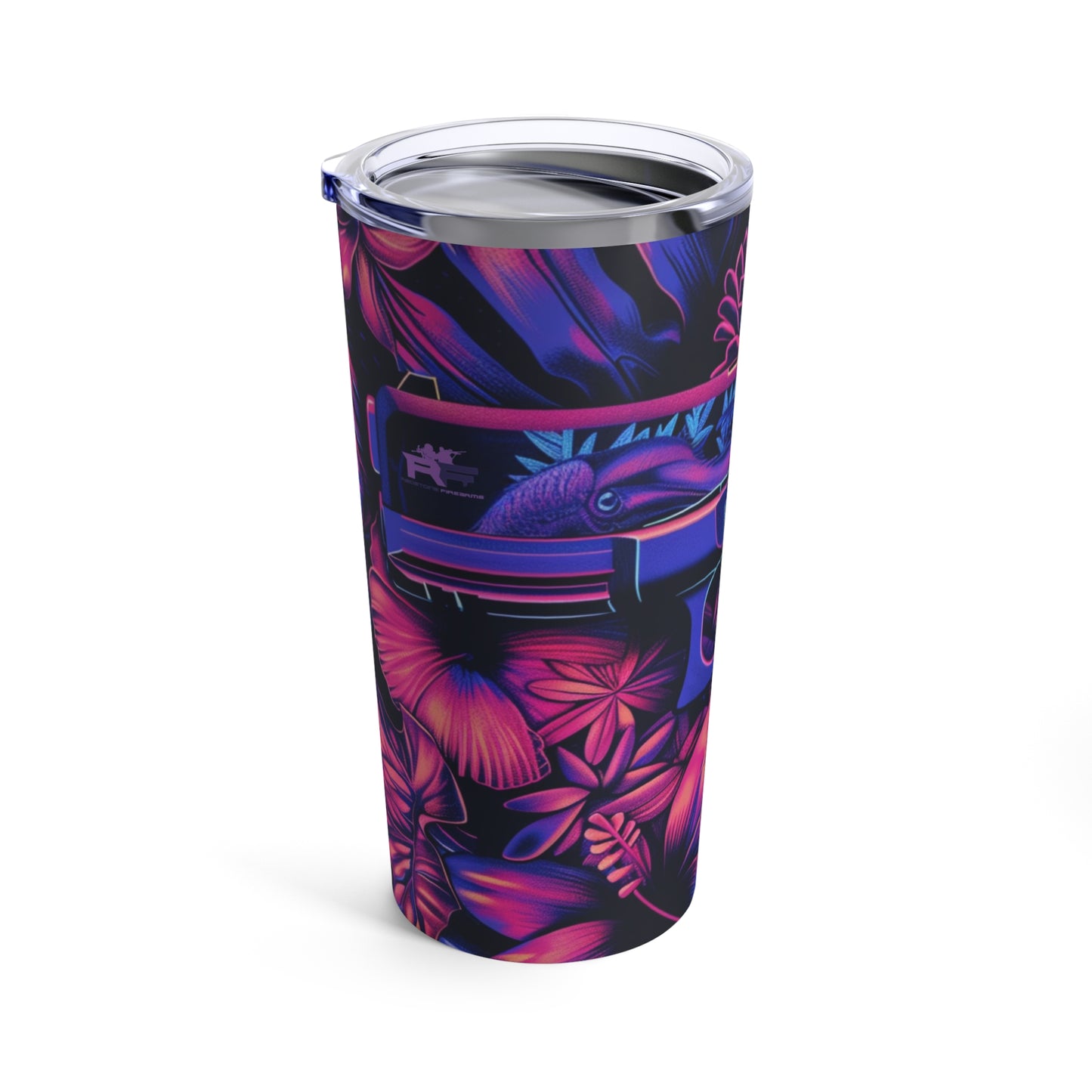 Tropical Handgun Stainless Steel 20oz Tumbler, Pro 2A Tropical Handgun Reusable Travelers Cup