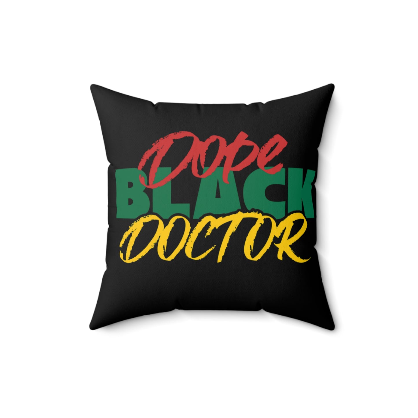 Dope Black Doctor Indoor Pillow, Doctor Office Decor Accent, MD Appreciatrion Gift