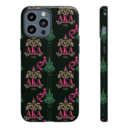 Alpha Kappa Alpha Tough iPhone Case, Dual-Layer Protection