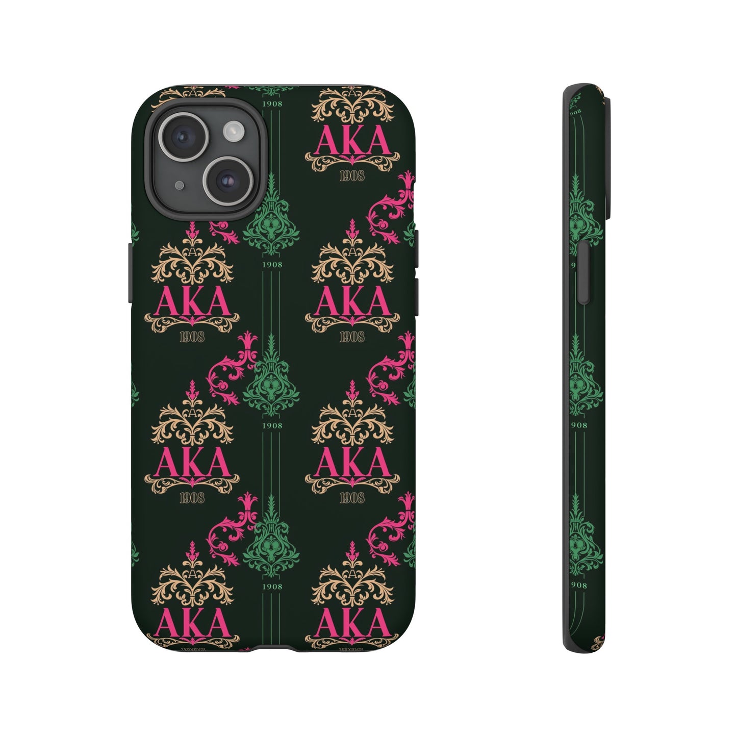 Alpha Kappa Alpha Tough iPhone Case, Dual-Layer Protection