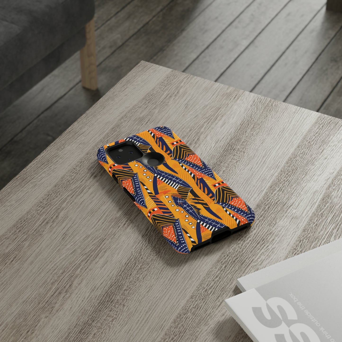 African Kente Print Tough Phone Case For iPhone, Samsung, Pixel