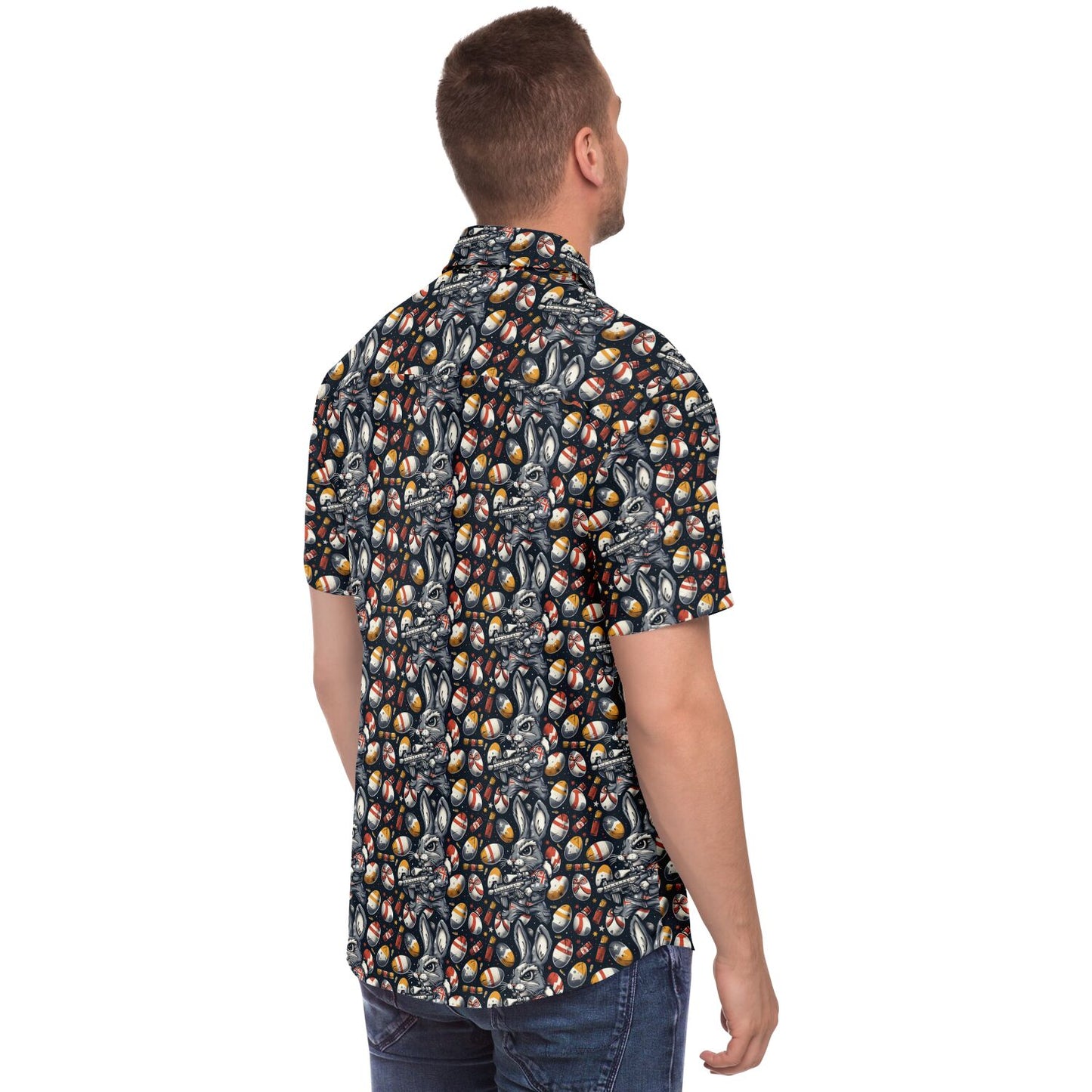 Urban Hopper: Graffiti Bunny & Gun Easter Edition Men's Shirt