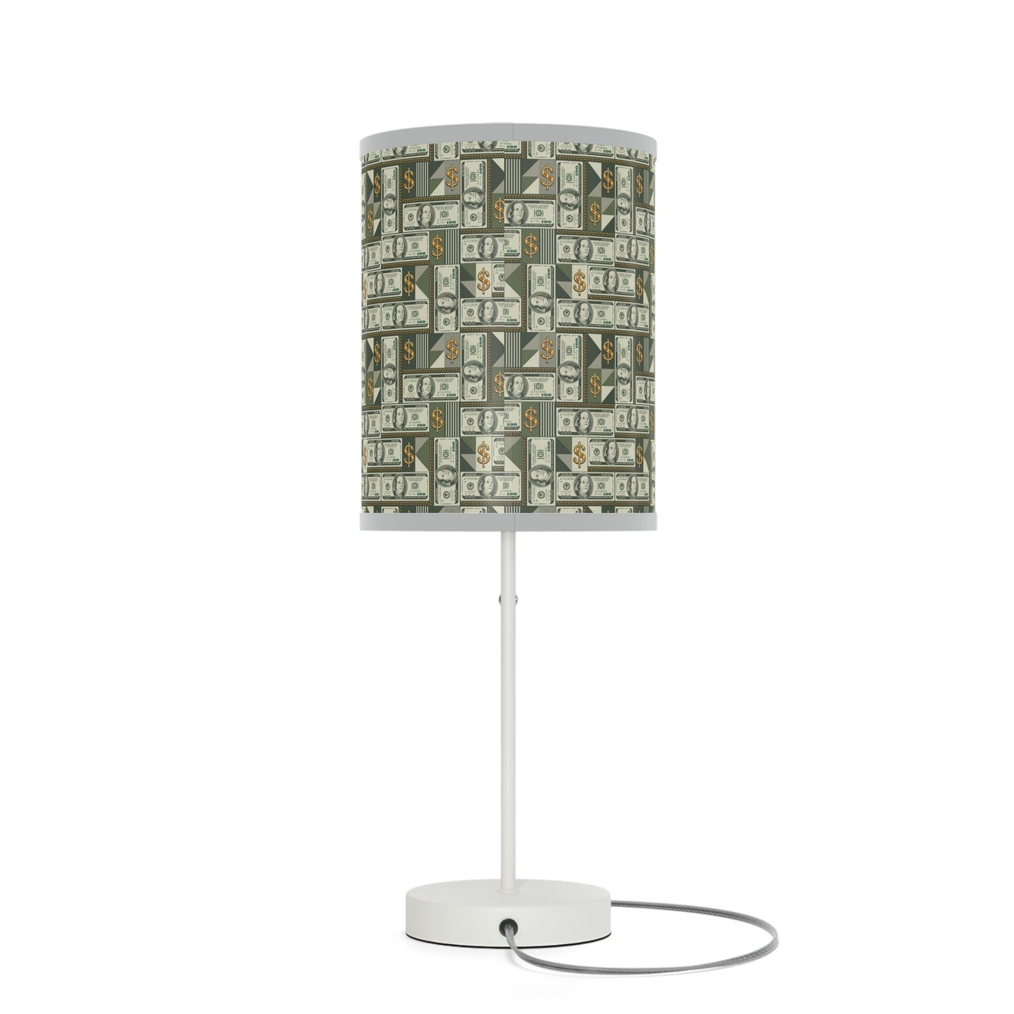 Money Print Lamp, 100 Dollar Bill Lamp on a Stand Home Decor Print