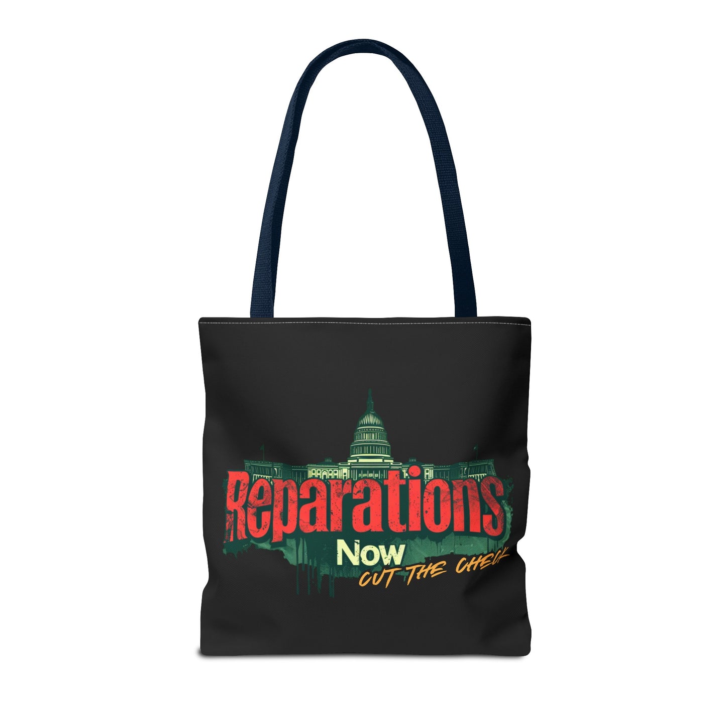 Reparations Now - Cut The Check Tote Bag - Social Justice Political Rally Bag