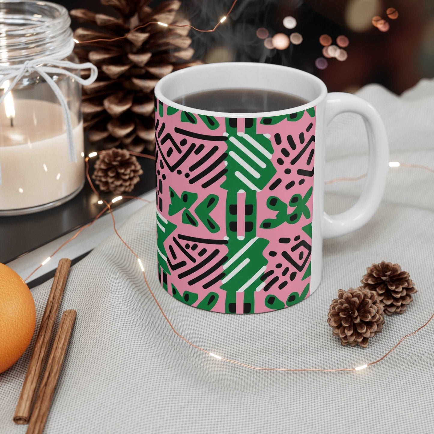 Alpha Kappa Alpha - AKA Sorority Inspired Coffee Mug , Gift For AKA Girl