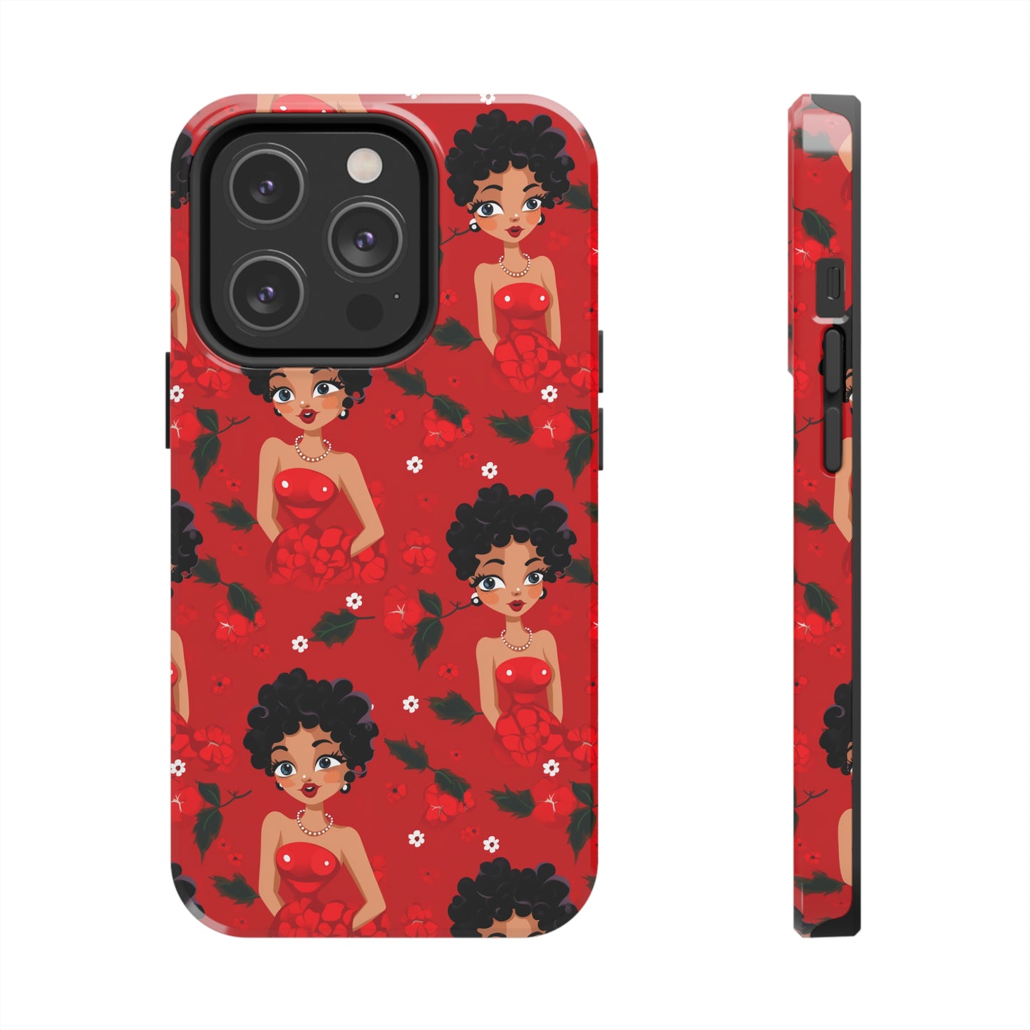 Black Betty Tough iPhone Case, African American Betty Boop iPhone Case