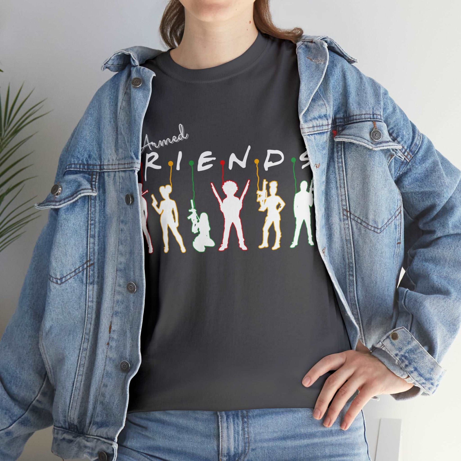 Armed Friends Unisex Cotton T-Shirt, 2nd Amendment Friends Who Shoot Together T-Shit