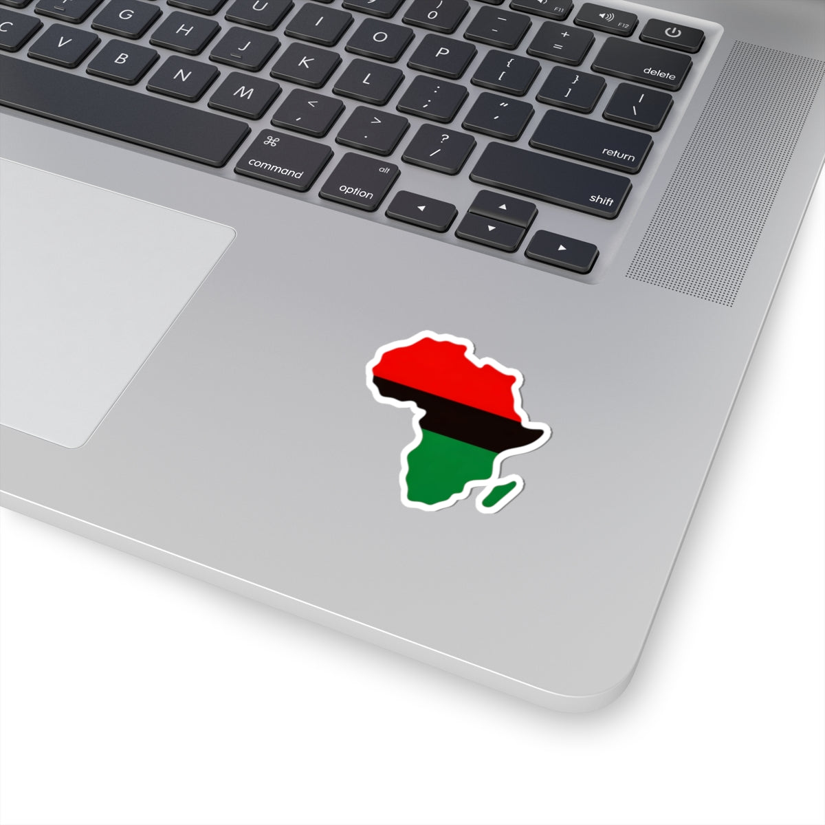 Africa Map Vinyl Sticker, Red Black Green Decal, Garvey Pan African Decor