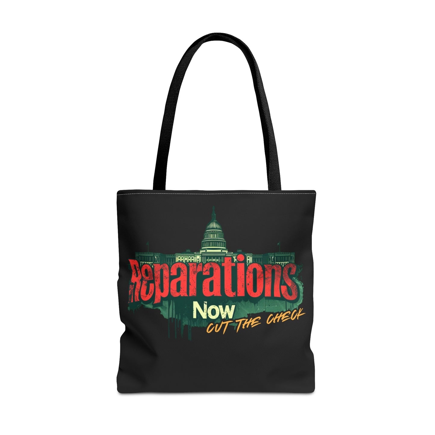 Reparations Now - Cut The Check Tote Bag - Social Justice Political Rally Bag