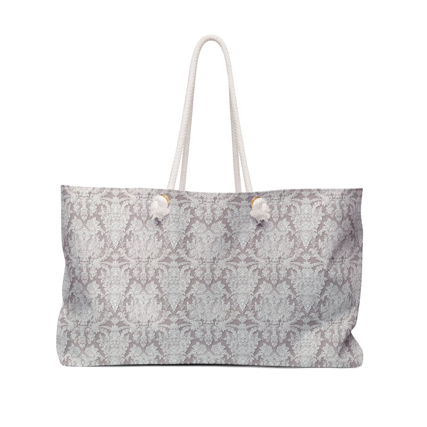 Lace Print Bridal Weekender Tote,  Luxury Lace Print Bridal Weekend