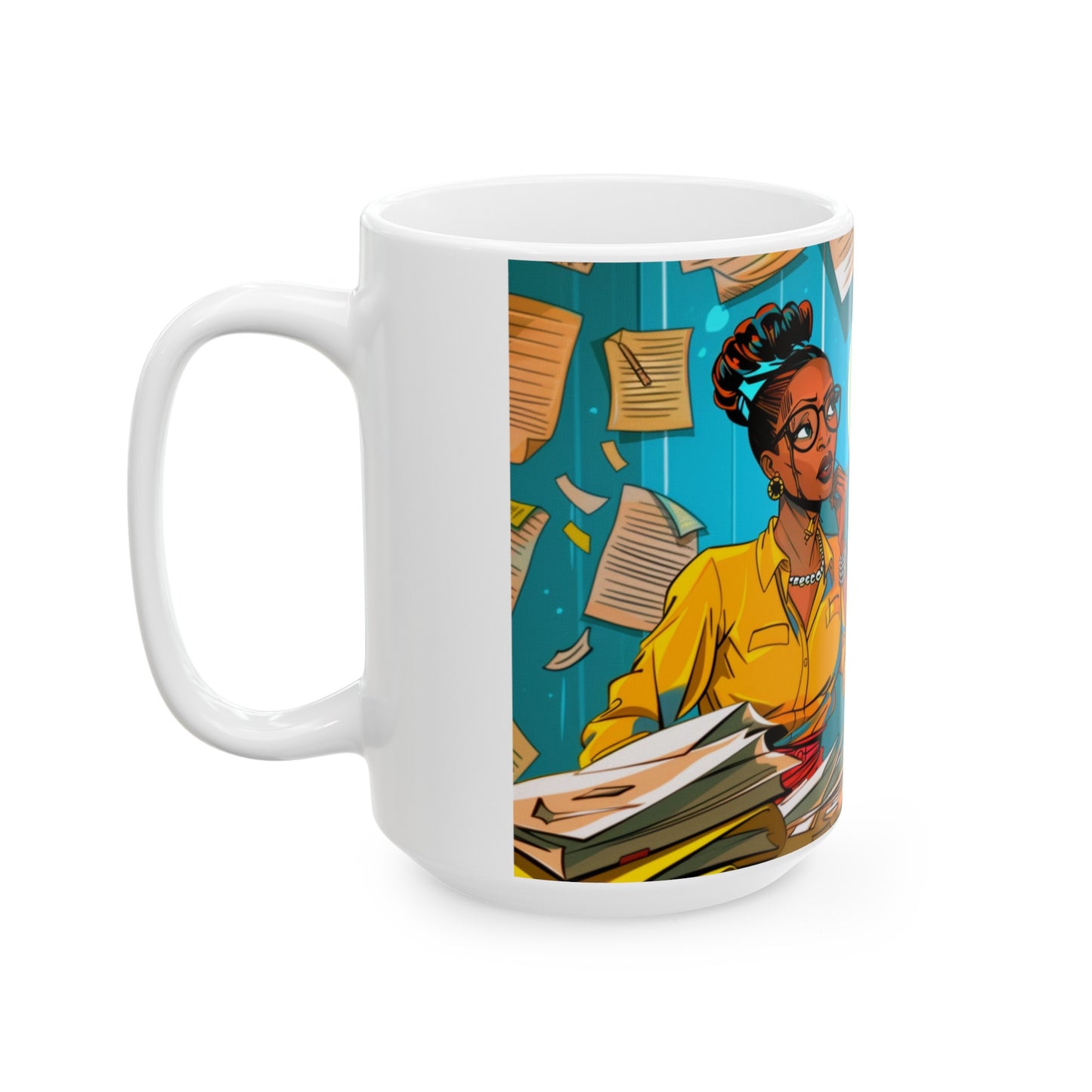 Black Woman "Mama Was Right" Ceramic Mug, Funny Quote Coffee Cup