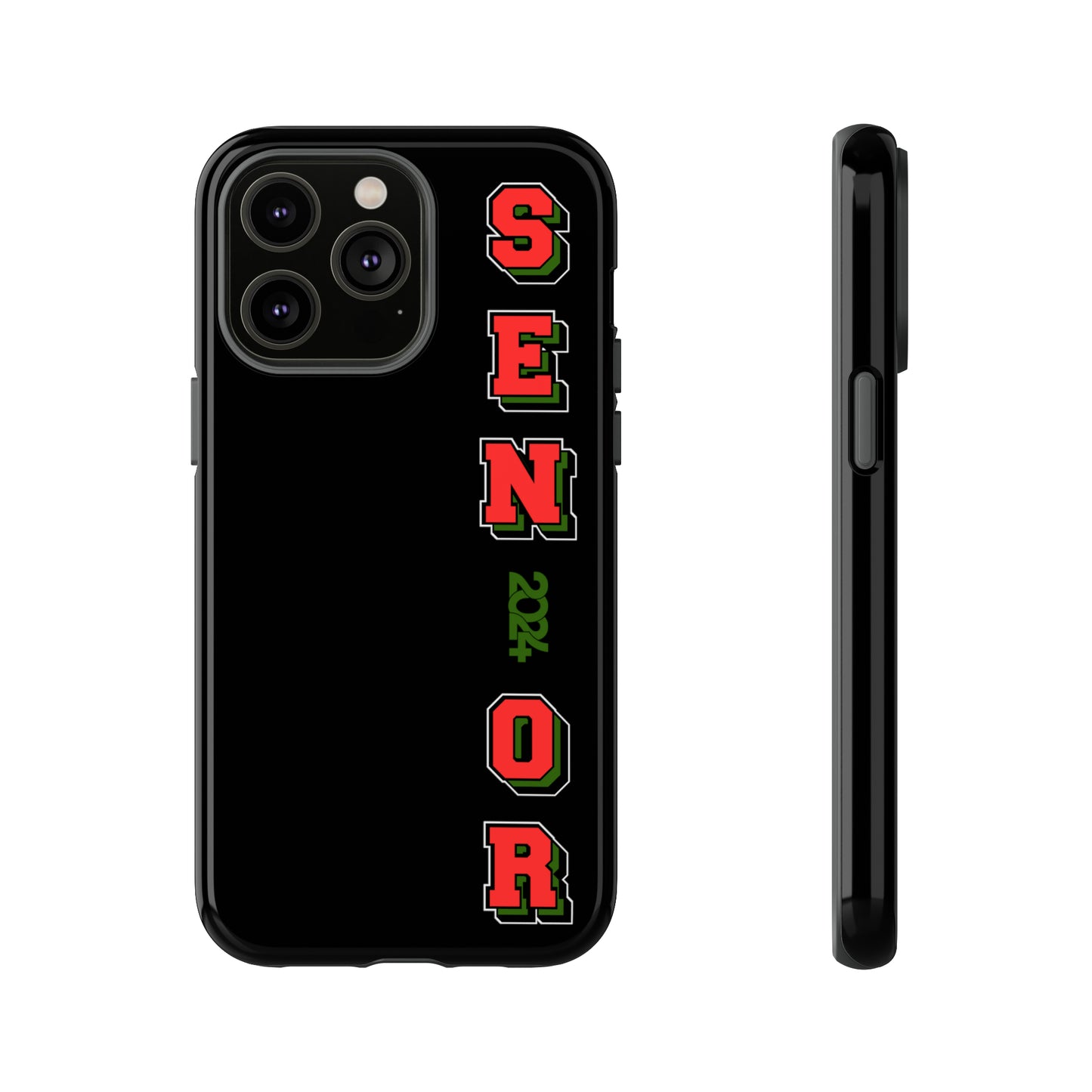 Red Black and Green Pan African Senior Class of 2024 Iconic Double-Layer Phone Case