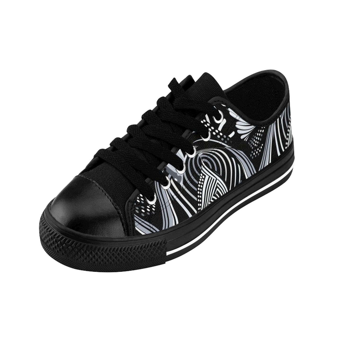 Art deco, nature-inspired Men's Low Top Shoes, Art Nouveau Style Mens Shoe