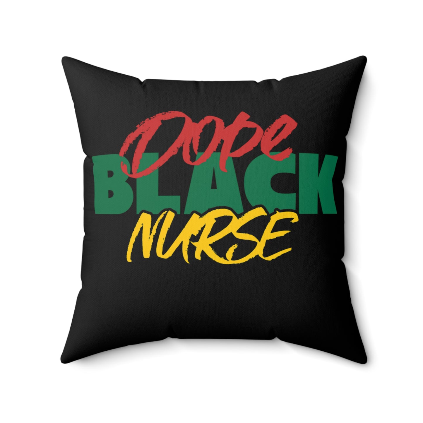 Dope Black Nurse Indoor Pillow, Nursing Student Unique Home Decor, Nurse Appreciation Gift