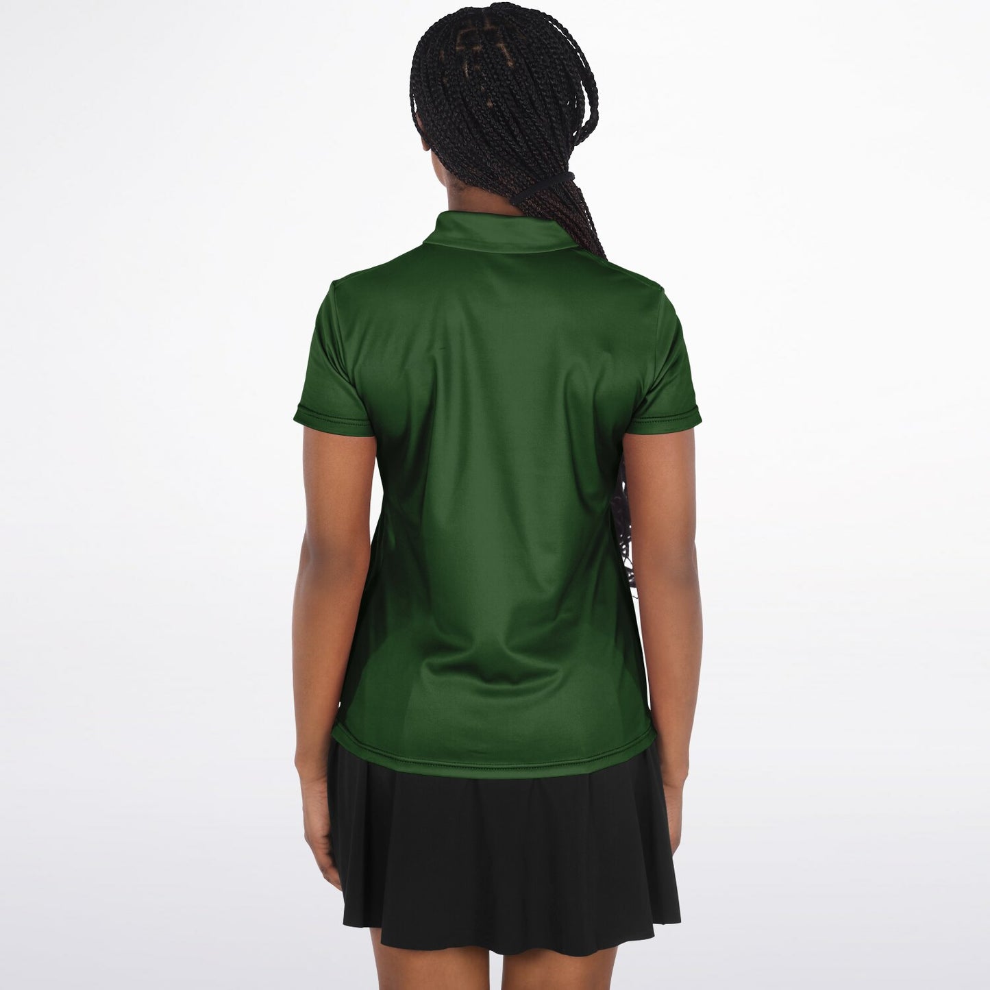 Women's AKA Pretty Girl Pink & Green Golf Polo Shirt, High-Quality Stylish