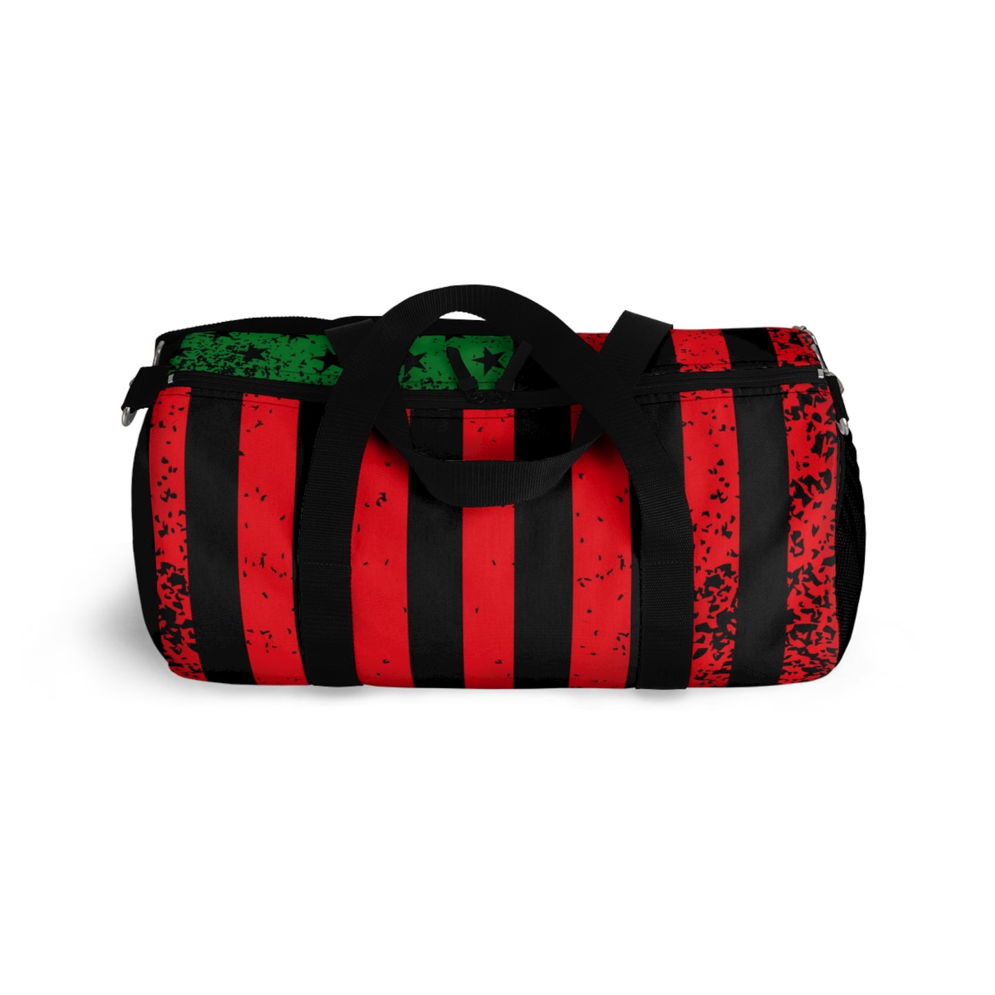 Black American Flag, Pan African Flag Duffel Bag, Garvey Pan African Flag Gym Bag