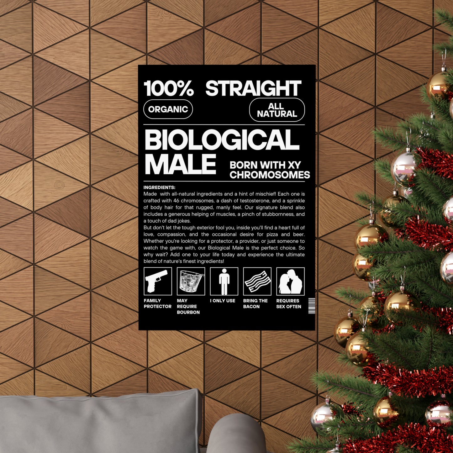 Nature's Finest Blend: The Biological Male Poster