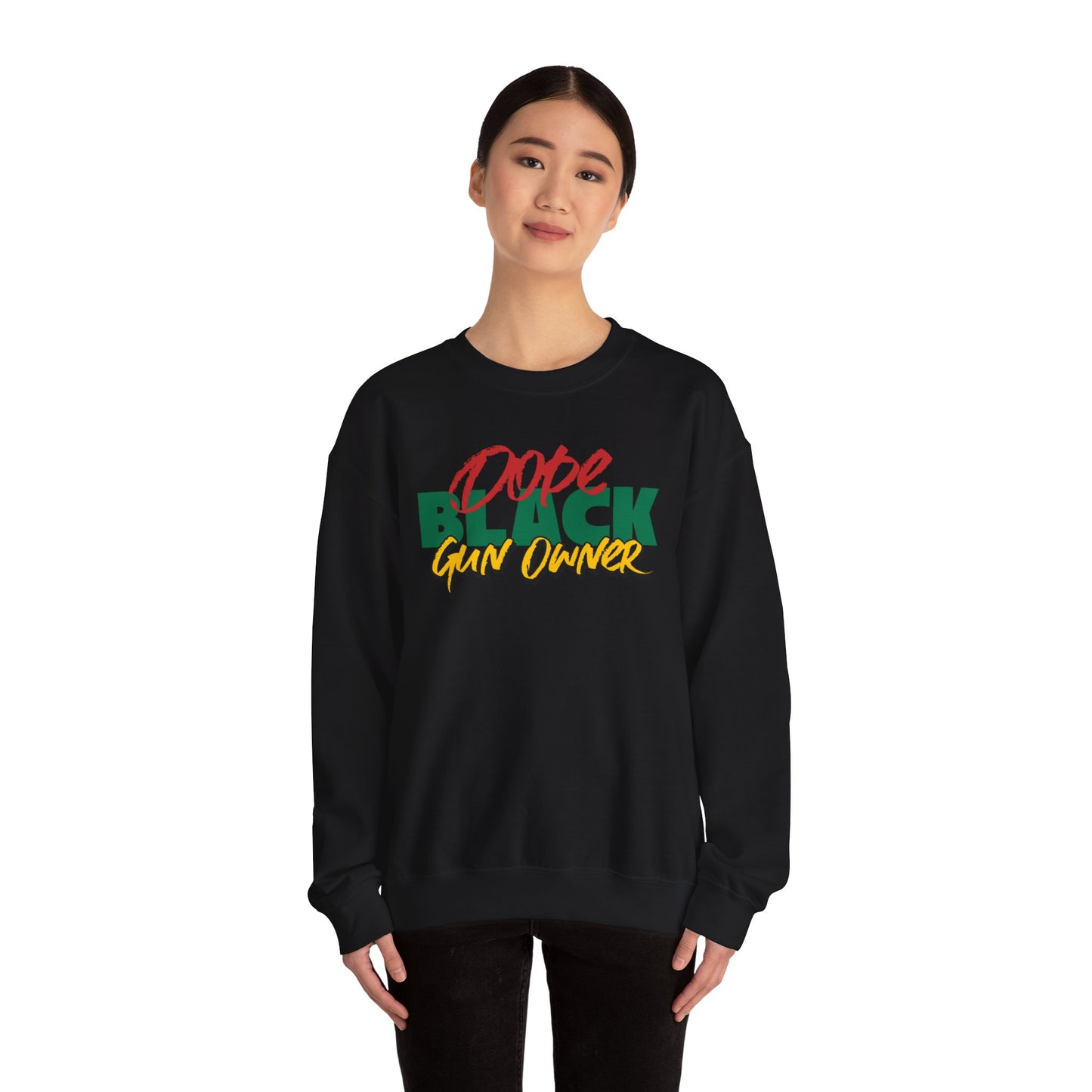 Dope Black Gun Owner Unisex Sweater, Black Self Defense Sweatshirt