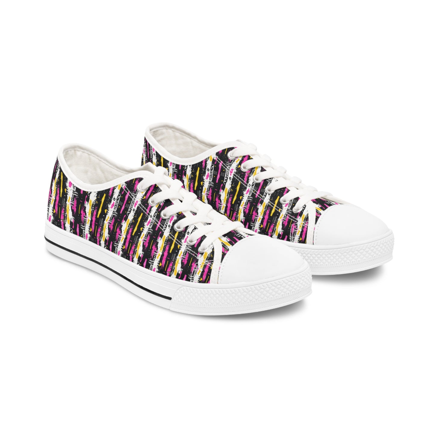 Women's Abstract Print Sneakers, Artistic Footwear