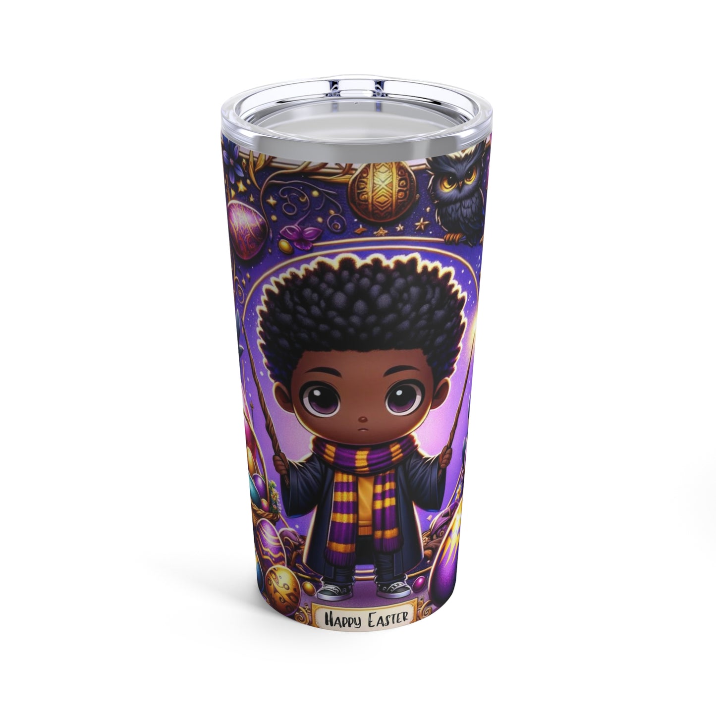 Afrocentric Wizardry Easter-Themed 20oz Travel Tumbler, Unique Cultural Drink Ware