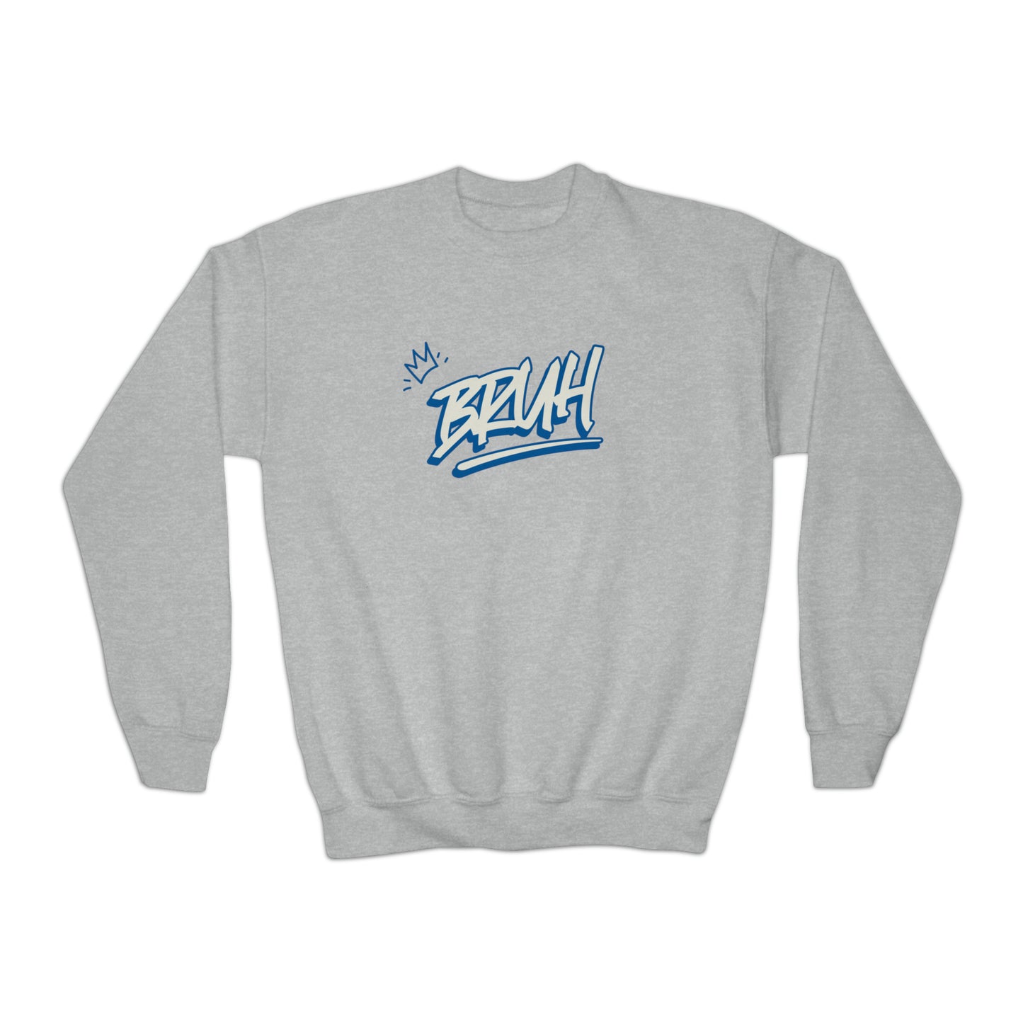 Bruh Edgy Hip Hop Youth Crewneck Sweater