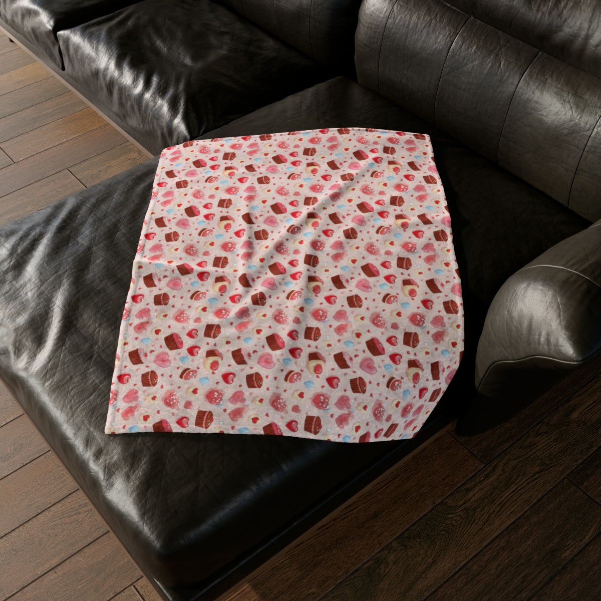 Valentine's Day Throw Cover, Heart-Shaped Chocolates Bedroom Decor