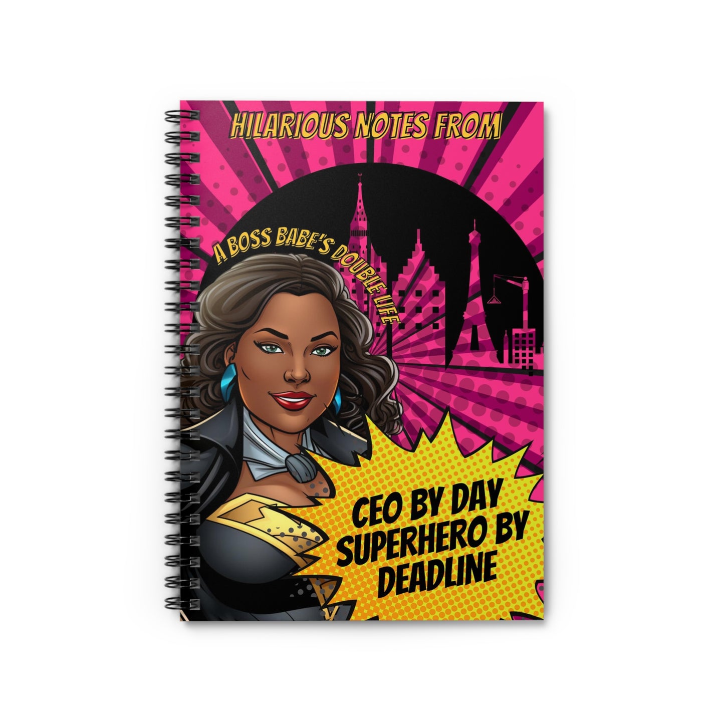 Black Woman CEO by Day Black Woman Superhero By Night Superhero Notebook