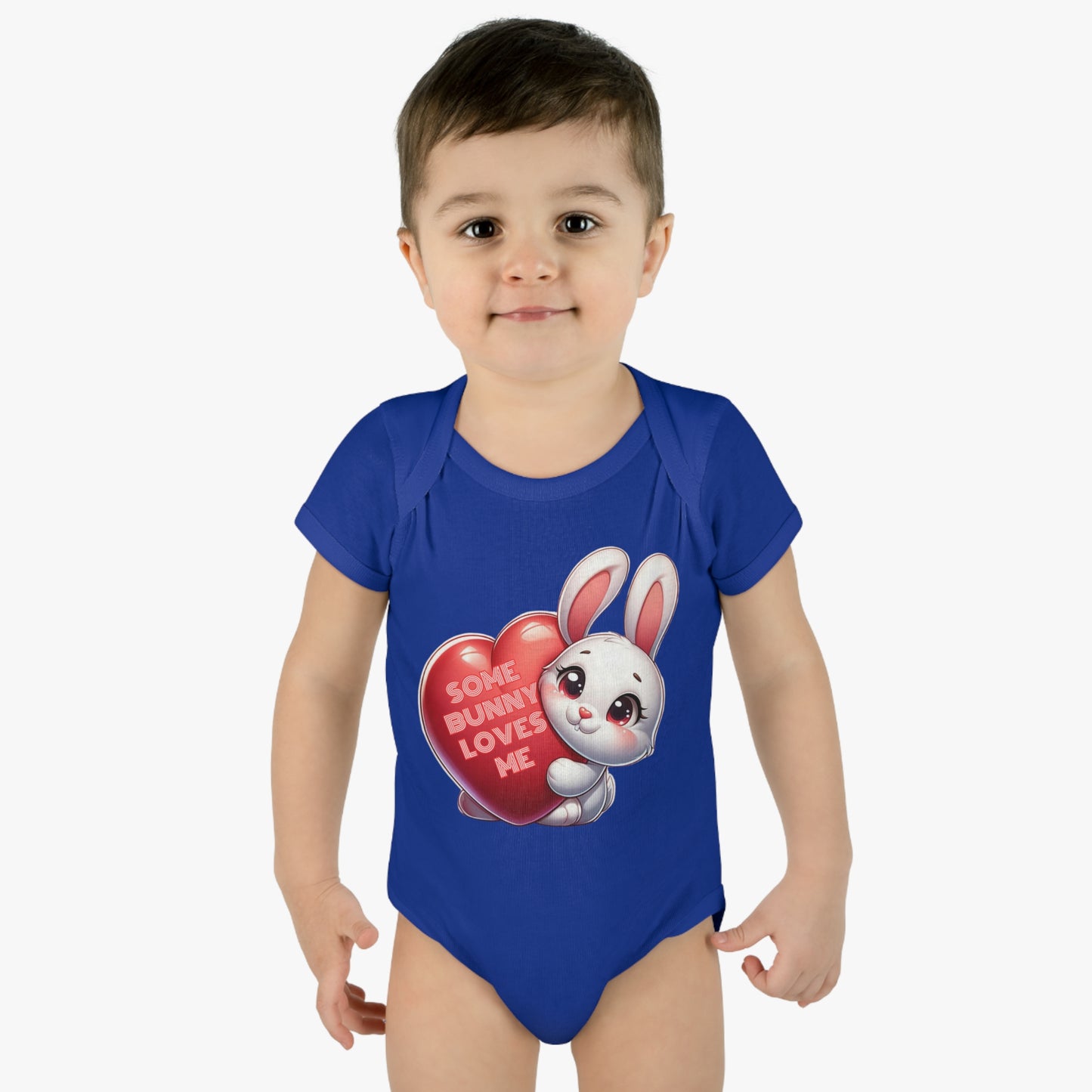 Some Bunny Loves Me Easter Bunny Infant Bodysuit, Funny Easter Themed Baby Onesie