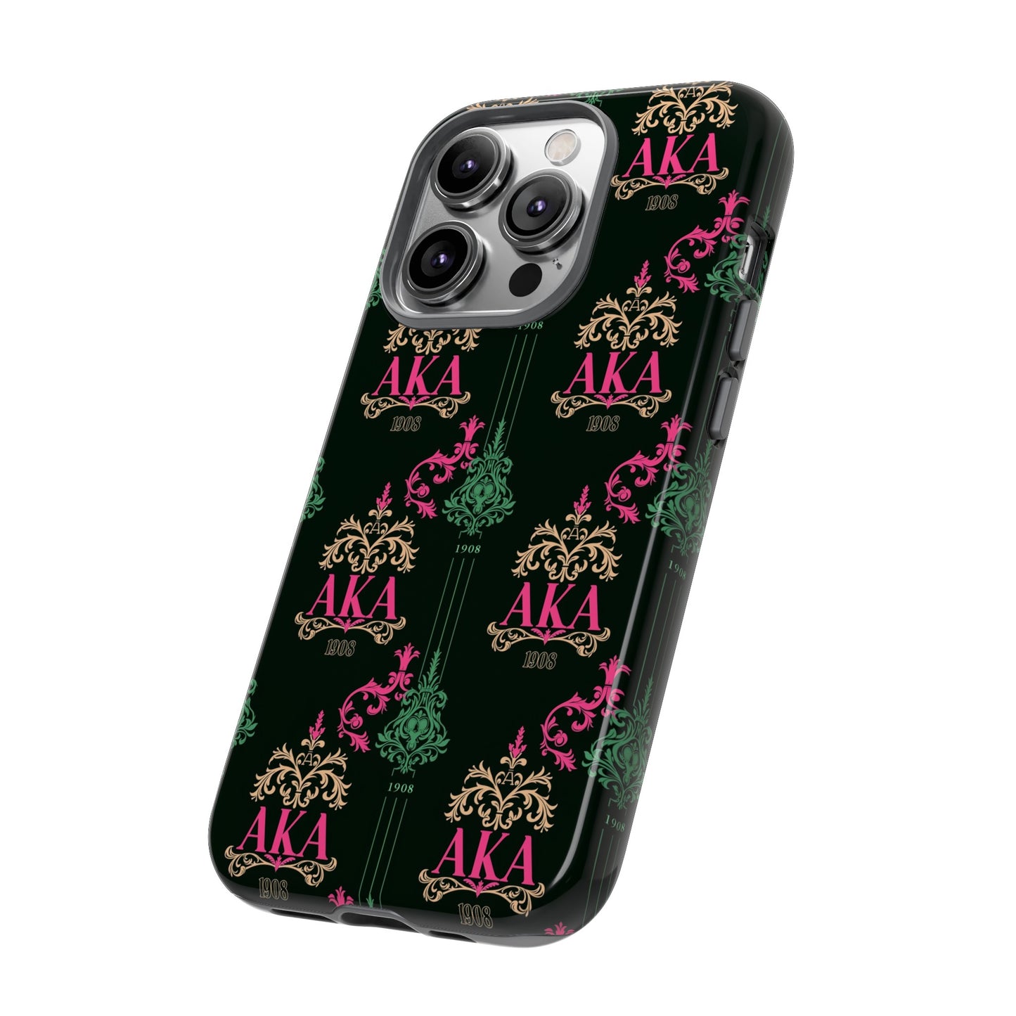 Alpha Kappa Alpha Tough iPhone Case, Dual-Layer Protection