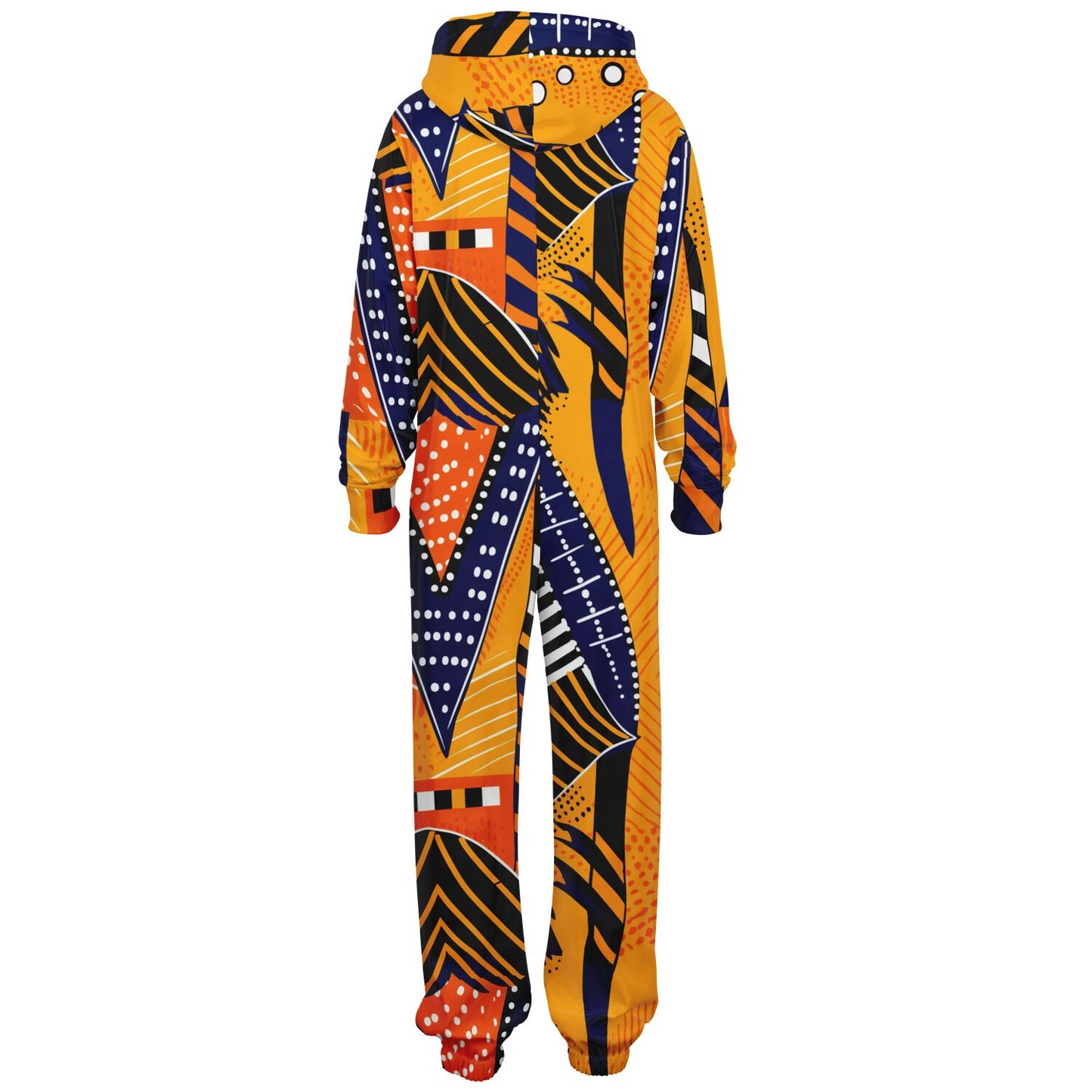 African Print Cozy Jumpsuit, Plus Size Unisex African Print Adult Fashion Onesie