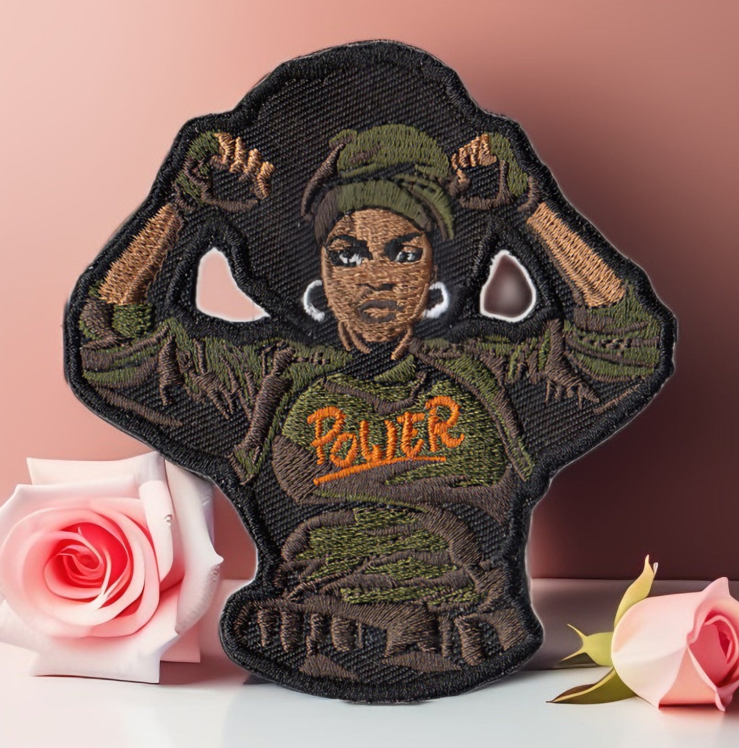 Black Woman Speaks Truth To Power Embroidered Patch, Empowering Statement Patch