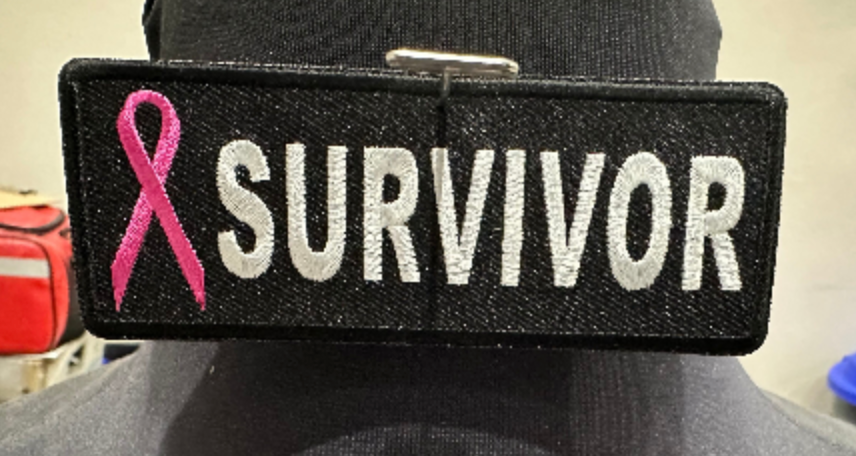 Cancer Survivor Iron On Patch, Pink October Breast Cancer Survivor Patch