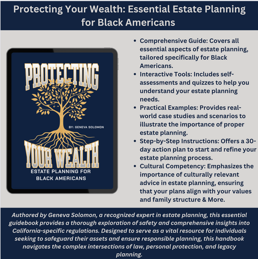 Estate Planning Wills & Trust and the Racial Wealth Gap E-Book Digital Download, Essential Guide for Black Americans