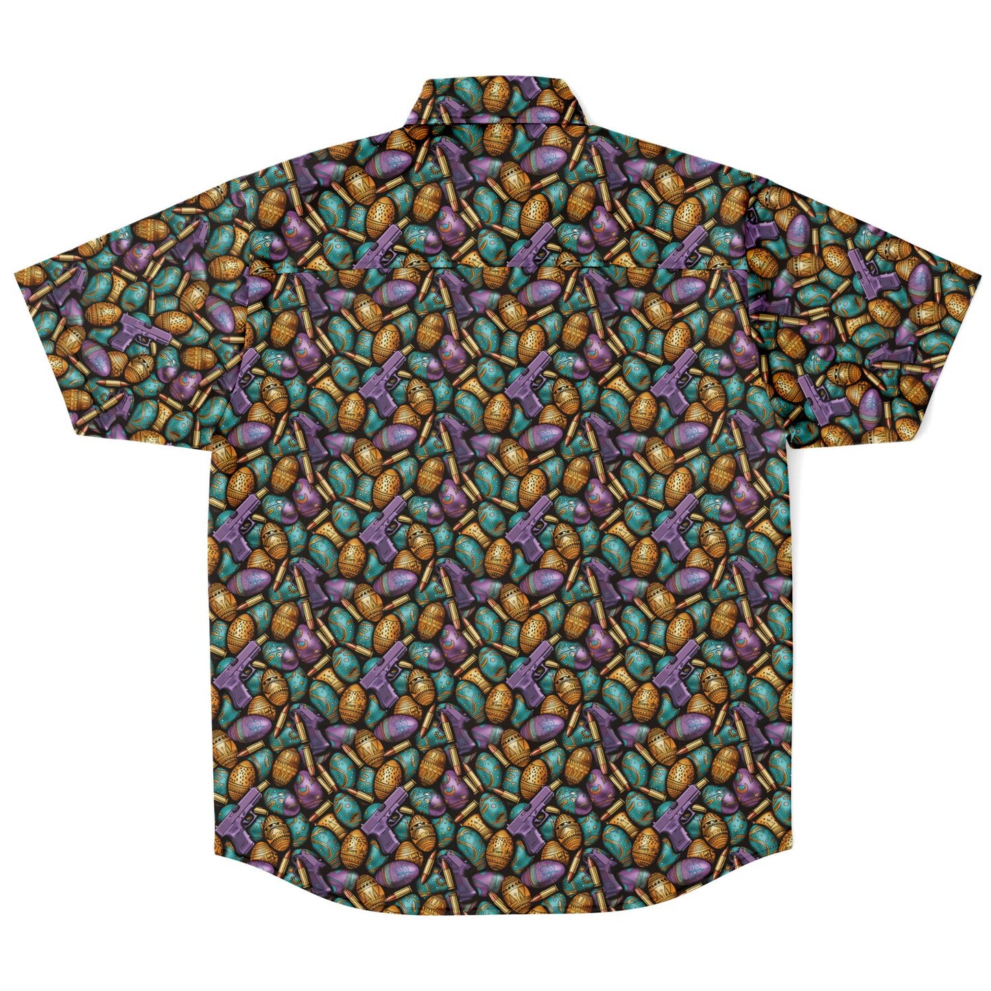 Safari Resurgence: Easter Armament Edition Men's Tactical Button-Down Shirt