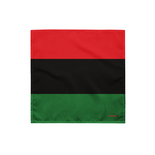 Red, Black & Green Pan-African Flag Garvey Bandana,  Headwear for Adults and Pets