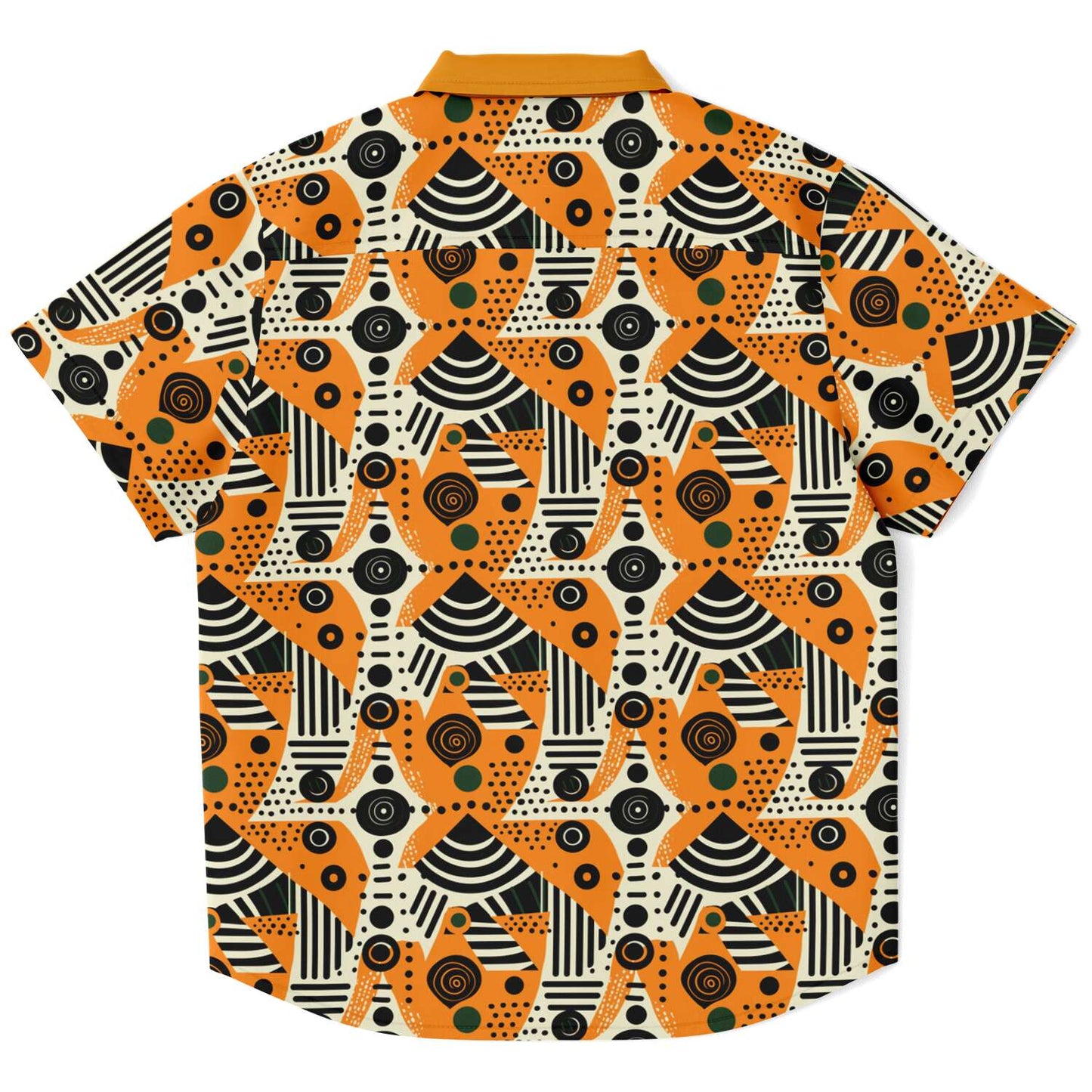 African Print Totem & Circles Kids Dressy Button Up Shirt