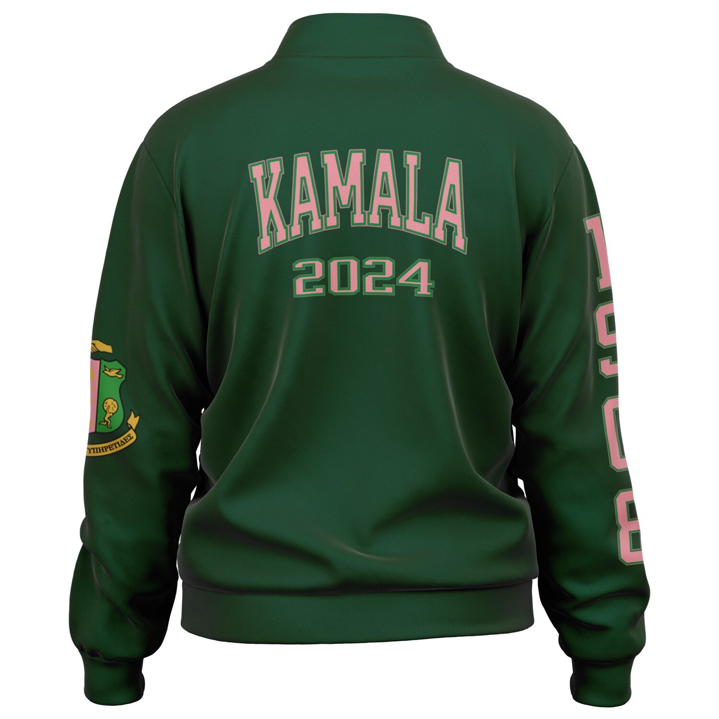 AKA Women's Kamala Harris For President 2024 Track Jacket, AKA Crest, Alpha Kappa Alpha Sorority Apparel