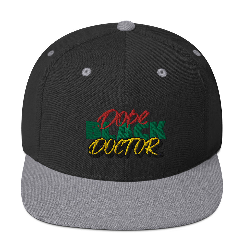 Dope Black Doctor 3D Puff Emblem Snapback, Medical Professional Hat