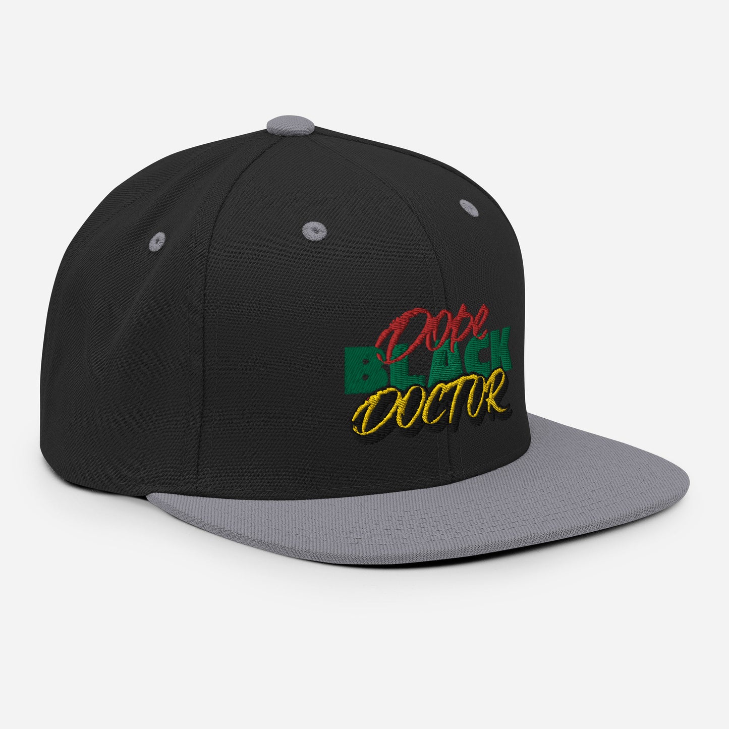 Dope Black Doctor 3D Puff Emblem Snapback, Medical Professional Hat