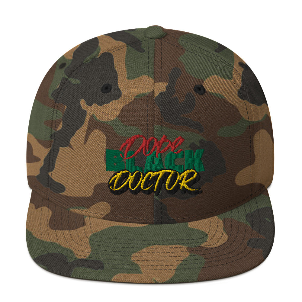 Dope Black Doctor 3D Puff Emblem Snapback, Medical Professional Hat