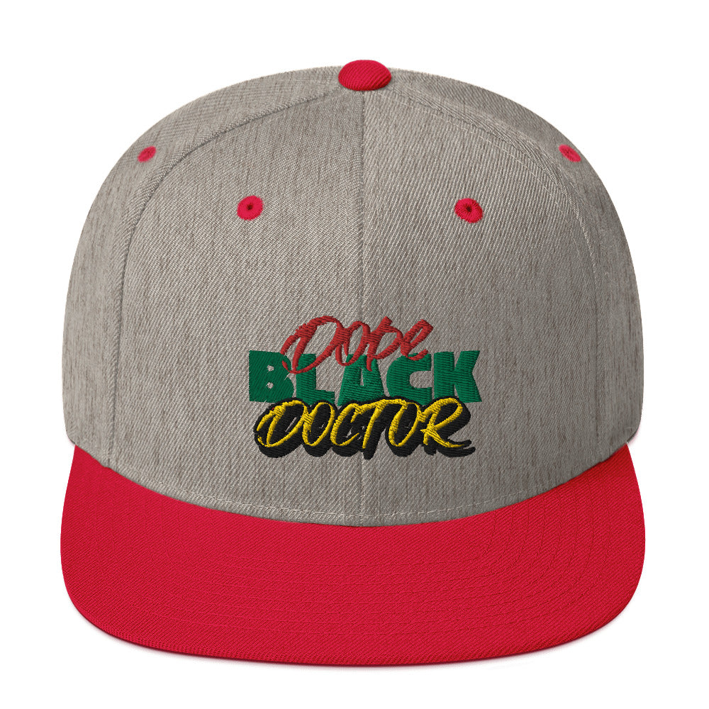 Dope Black Doctor 3D Puff Emblem Snapback, Medical Professional Hat