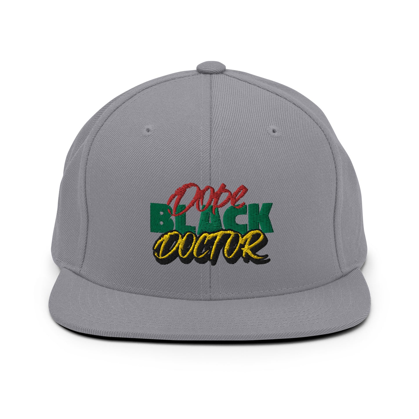 Dope Black Doctor 3D Puff Emblem Snapback, Medical Professional Hat